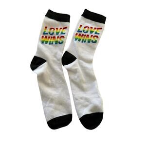 Love Wins Unisex Crew Socks - Love (One Size Fits Most)